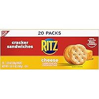 Vista 19 de RITZ Galletas tipo sándwich de queso, 20 paquetes de bocadillos (6 galletas por paquete)