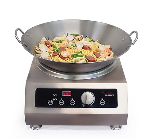 SPT SR-34BWC-450E Combination of 3400W Countertop Commercial Wok Range (220-240V)
