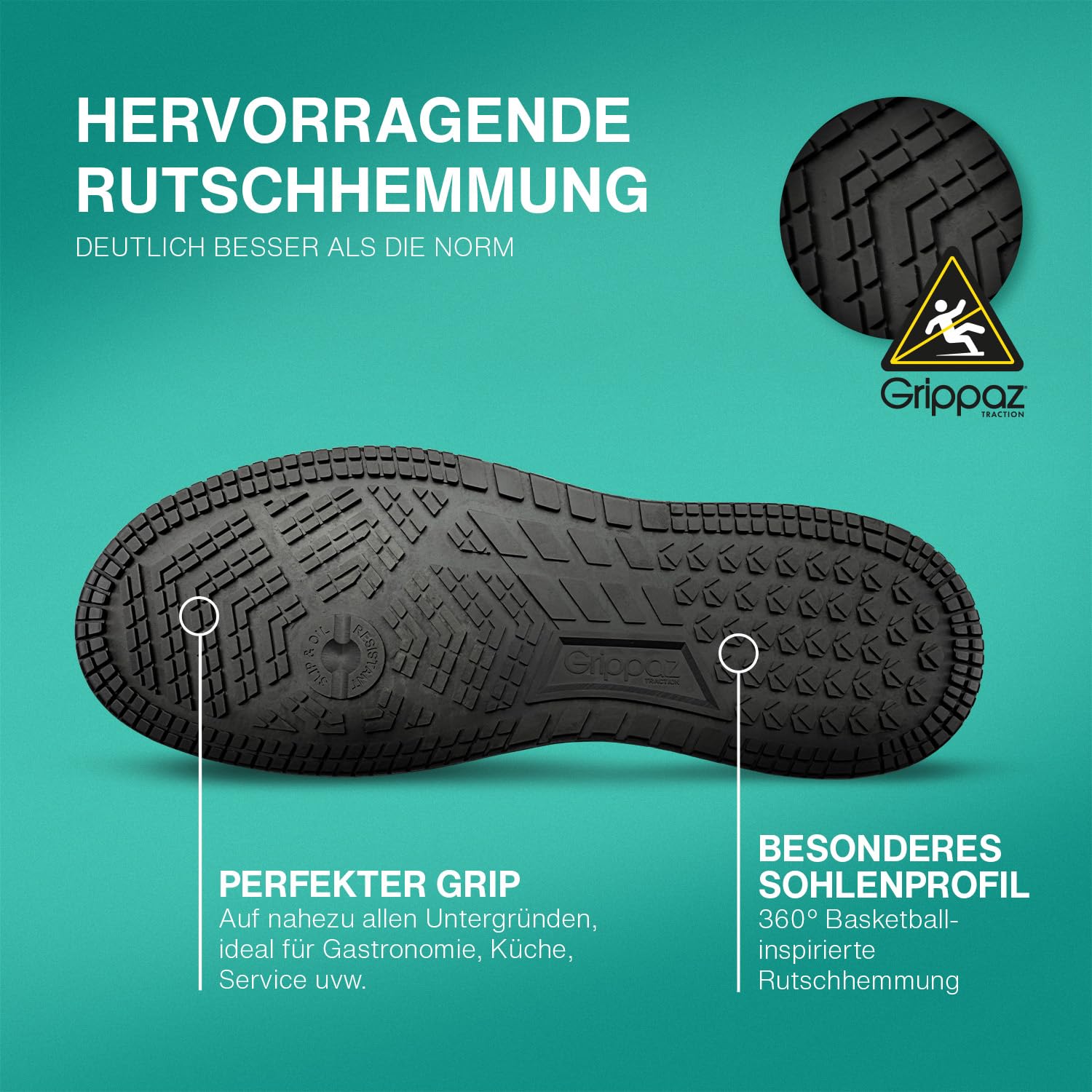 ALBATROS Zapatillas de trabajo Boogie Unisex – Antideslizante – Zapatillas antideslizantes – Zapatillas de trabajo súper ligeras para hombre y mujer – Cómodos para el día a día y el trabajo