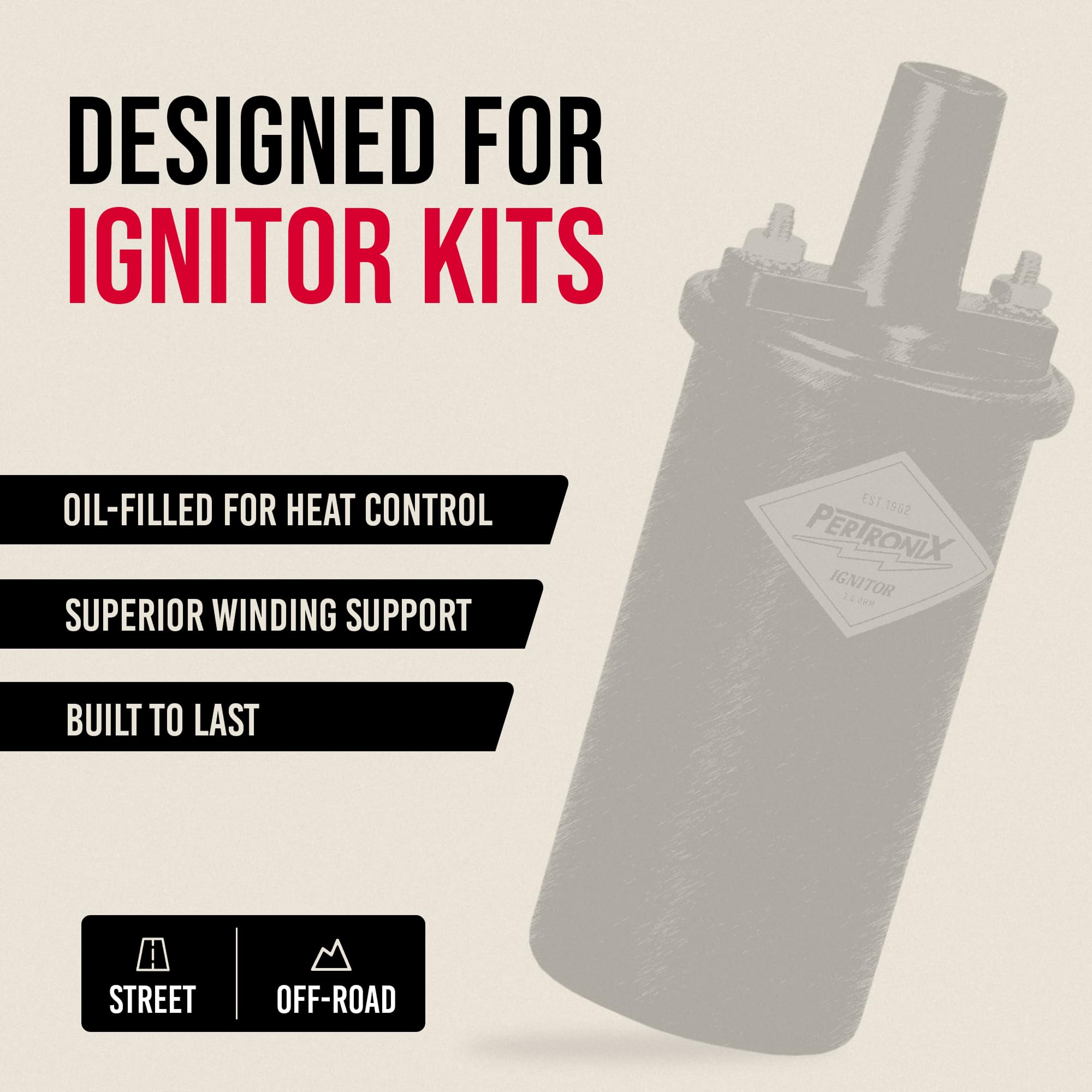 Amazon.com: PerTronix Flame-Thrower Ignition Coil 40,000 Volt