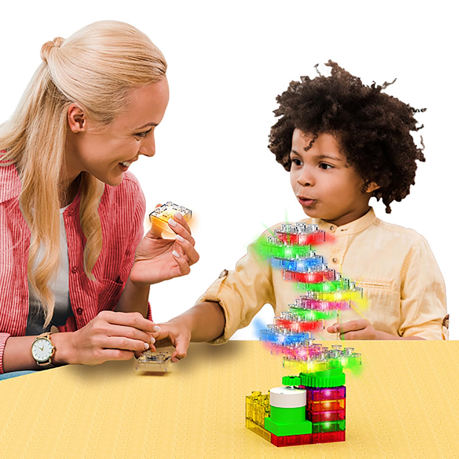 E-Blox Building Blocks STEM Circuit Kit, Build Your Own Lights 'N Motion, Light & Rotating Capabilities, Infinite Science Creations, Birthday Gift, Boys, Girls, 5+ - Image 2