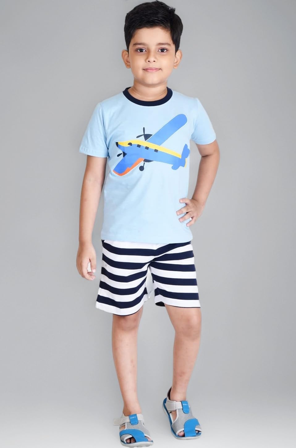 Boys Cotton Half Sleeve T-Shirt and Shorts Set