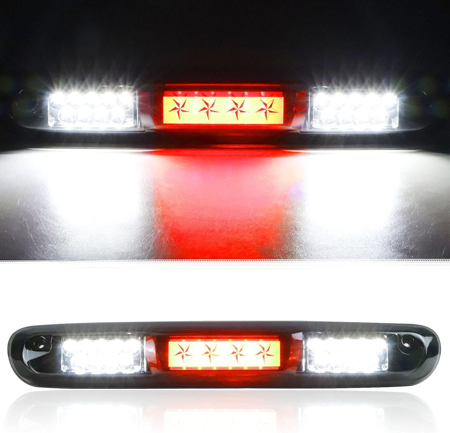 Tresound LED Third 3rd Brake Light for 2007-2013 Chevy Silverado GMC Sierra 1500 2500 3500 HD Classic, Rear Cargo Lamp High Mount Stop light