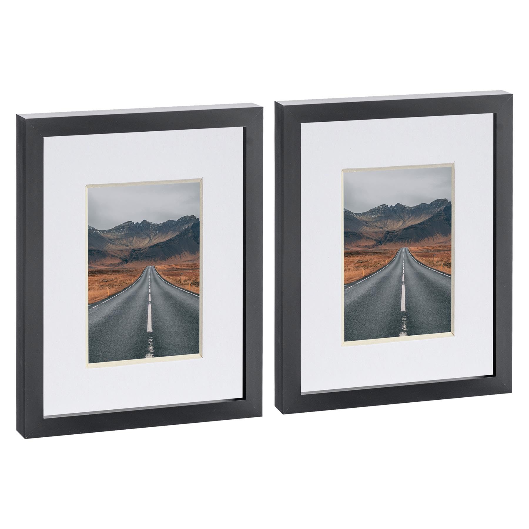 Nicola Spring Photo Frame with 4" x 6" Mount - 8" x 10" - Black
