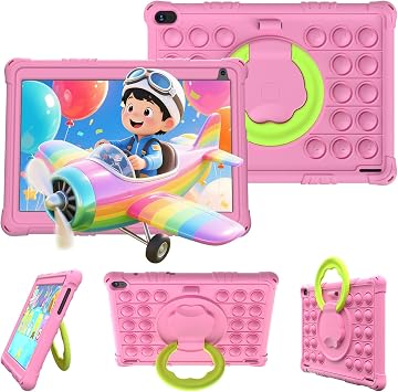 CUPEISI Android 15 Tablet, 10 inch 8GB RAM 32GB ROM Tablet, 8MP Dual Camera, Educational Games Parental Control, with Software Pre-Installed Proof YouTube Netflix