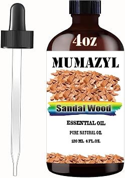 Sandalwood Essential Oil, Sandalwood Oil 4 Fl Oz 120ML for Halloween Thanksgiving Day Christmas New Years Day Gifts