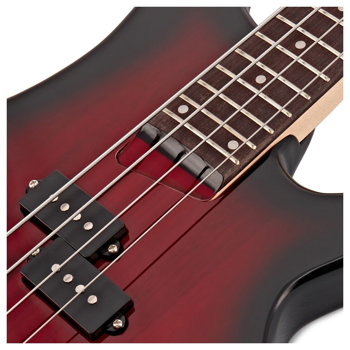 Chicago Bajo Gear4music, Trans Red Burst