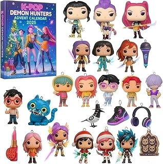 Comprar 3d Calendario Adviento K Pop, Calendario De Adviento 2025, K Pop Demonios Demon Hunters, Con 24 Llaveros Divertidos Y Adorables, Regalos Para Fans (A)
