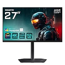 Gigabyte MO27U2 OLED 4K UHD Gaming Monitor – 3840 x 2160, 240Hz, 0,03 ms, 1000 cd, m², Display HDR True Black 400, HDMI 2.1, DisplayPort 1.4