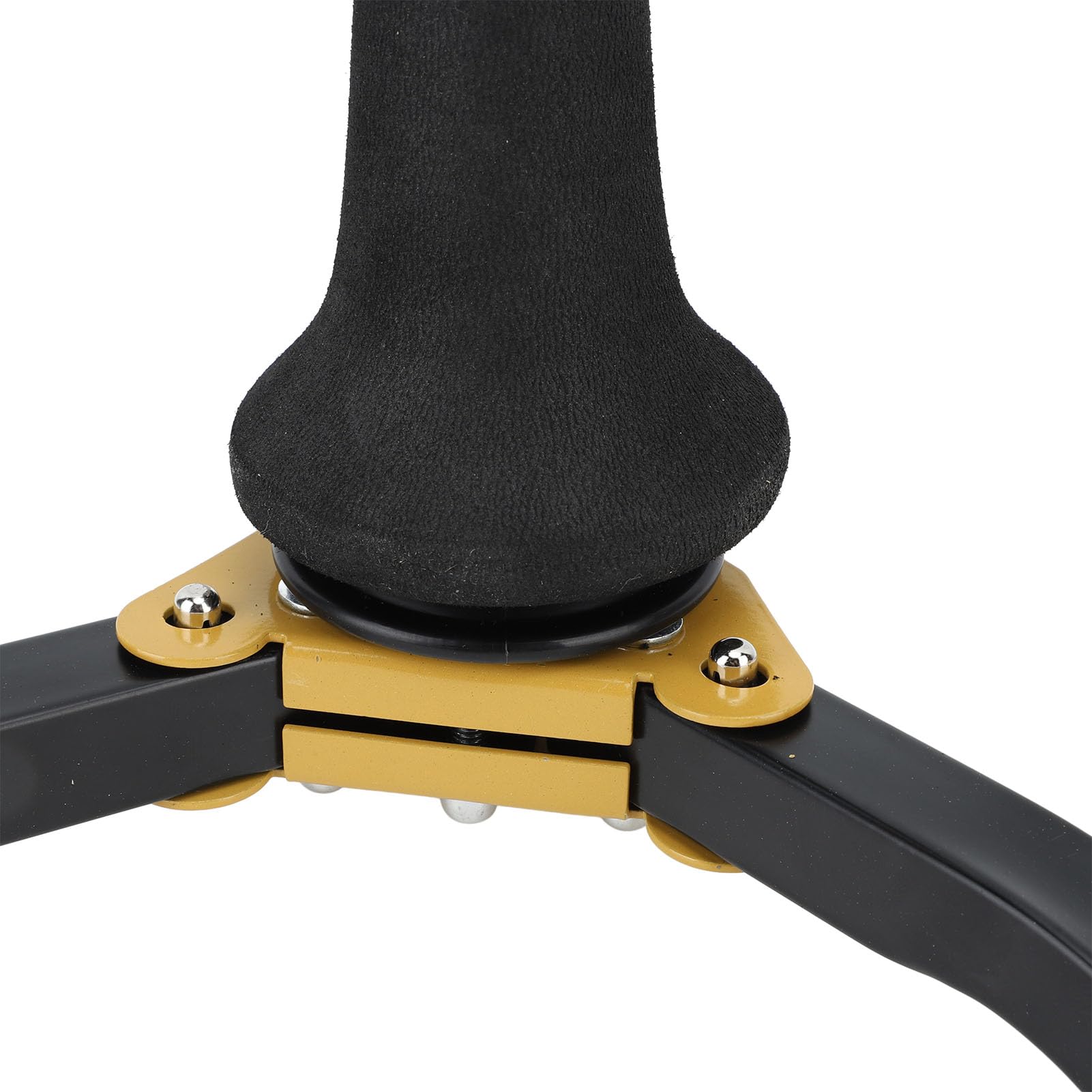 Supporto per sassofono soprano, supporto pieghevole portatile robusto per treppiede per sassofono per tromba oboe clarinetto con materiale in spugna di plastica in acciaio Include