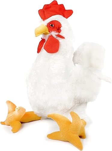 Heidi The Hen - Gallo de peluche grande de 16 pulgadas