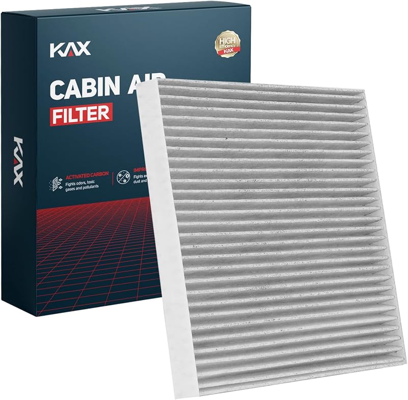 Filtro de cabine com carvão ativado KAX CF11819 para Equinox, Sonata, Optima e outros modelos – 1 unidade
