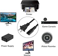 Vista 3 de Cable de alimentación de CA de 10 pies compatible con Xbox One SXbox One X, Xbox Series SXbox Series X Cable de repuesto