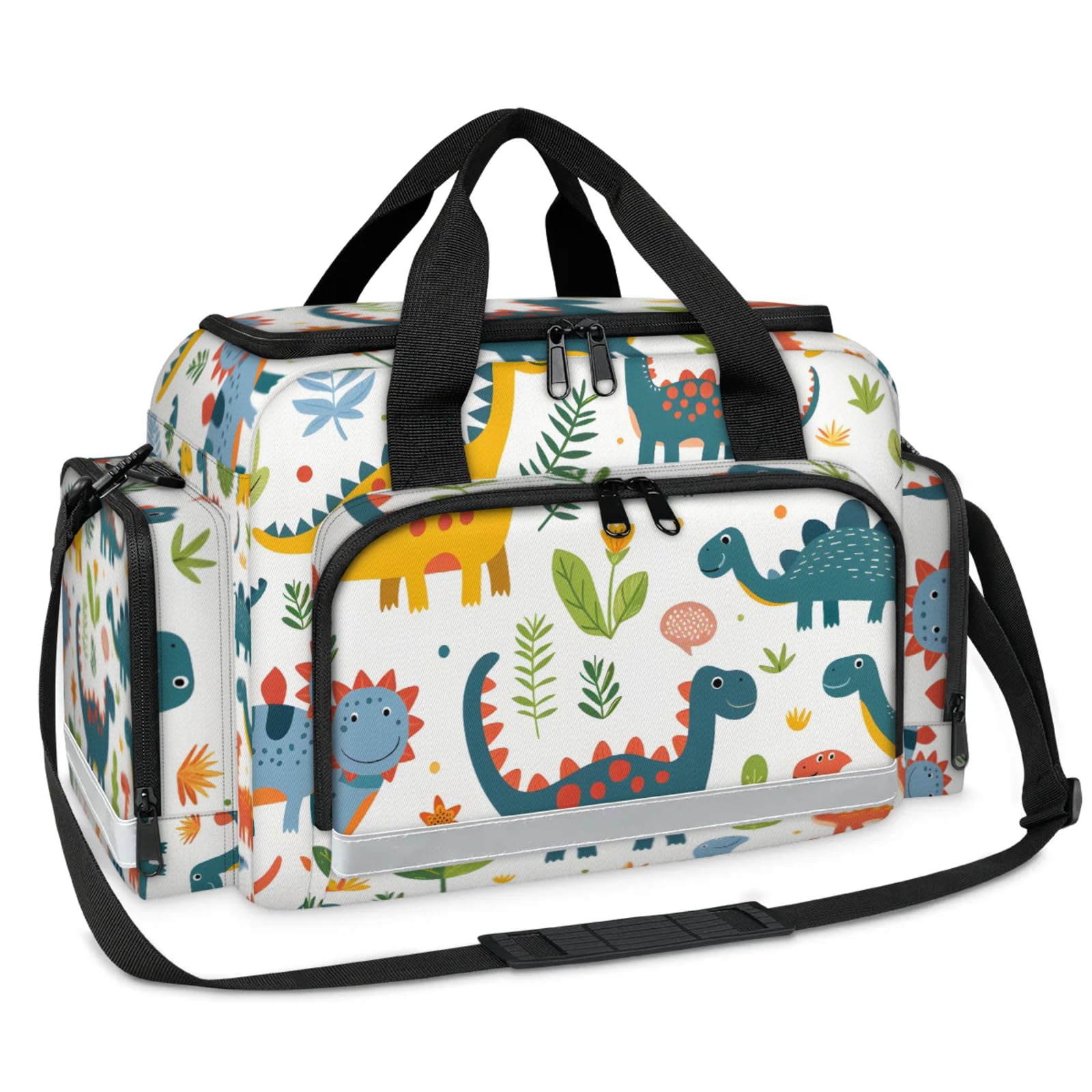 GzLeyigou First Aid Bags Empty, Lively Dinosaurs Emergency Bag First Aid Kit Multiple Compartment Kit Carrier On Call Trauma Bag For Paramedics Emergency Medical Supplies Kit