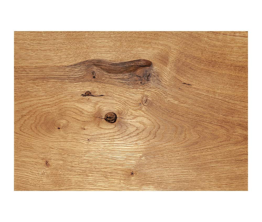 Schemel Eiche rustikal mit vielen Astlöchern, Massivholzschemel