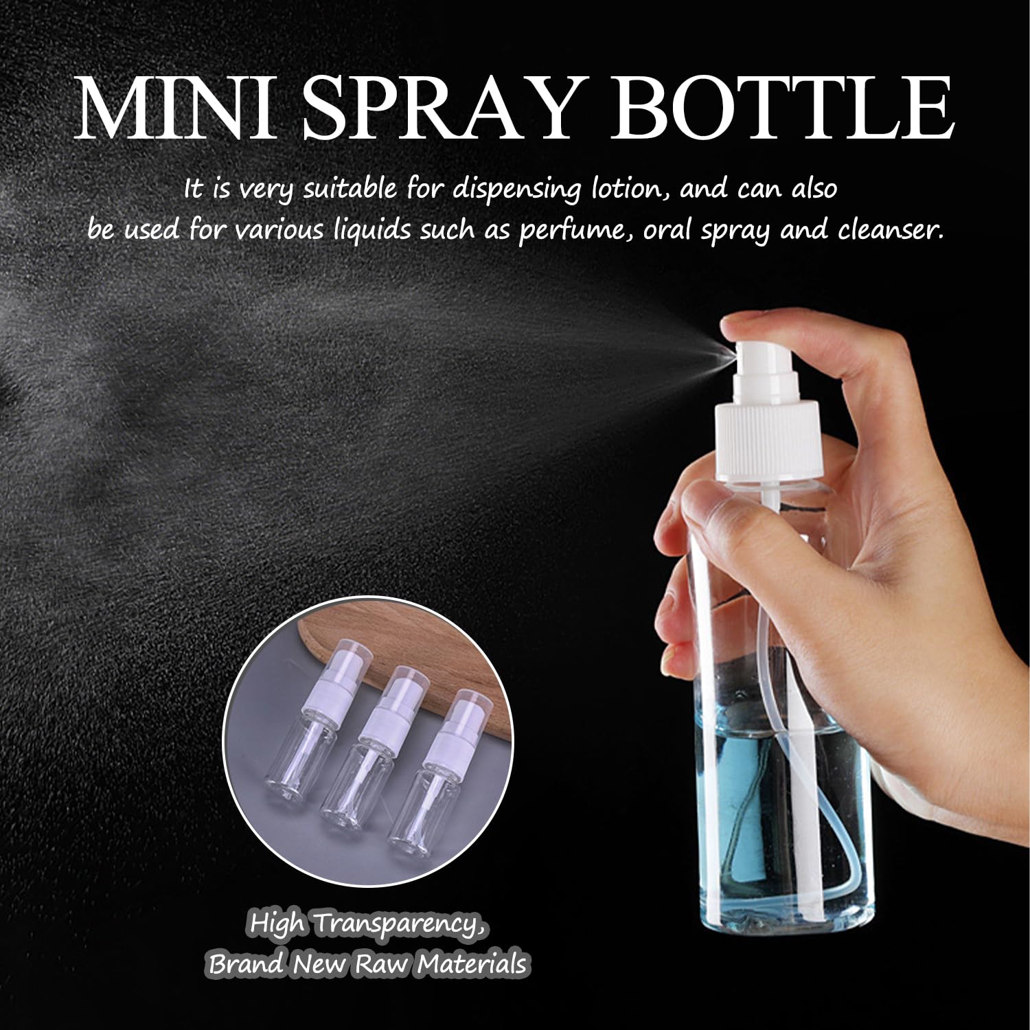 8 Bottigliette Spray Vuote 20ml - Nebulizzatori Portatili Per Viaggi, Profumi, Oli