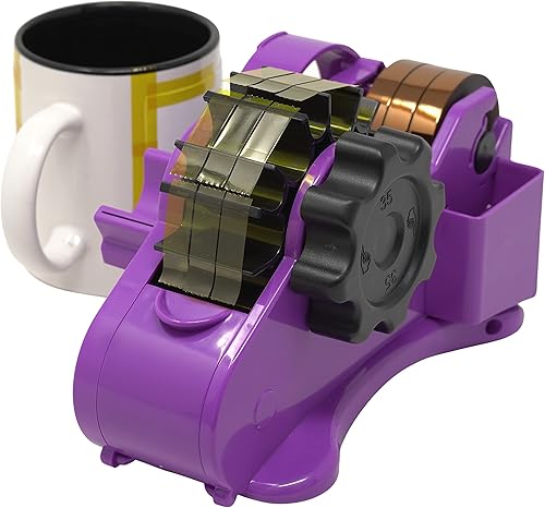Miniatura 4 de Echomerx Dispensador de cinta térmica original, cinta resistente al calor precortada, con una sola mano, cinta adhesiva de sublimación sin esfuerzo