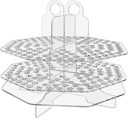 Marketing Holders Soporte para bolígrafos con 120 ranuras para marcadores acrílicos transparentes para pintura o maquillaje, organizador de