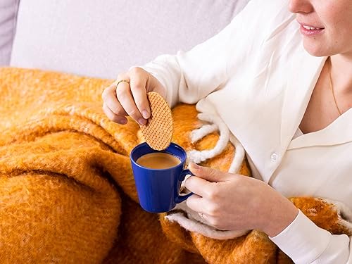 Miniatura 6 de DAELMANS Stroopwafels, gofres holandeses tostados suaves, miel, aperitivo de oficina, lácteos kosher, auténtico fabricado en Holanda, 8 Stroopwafels