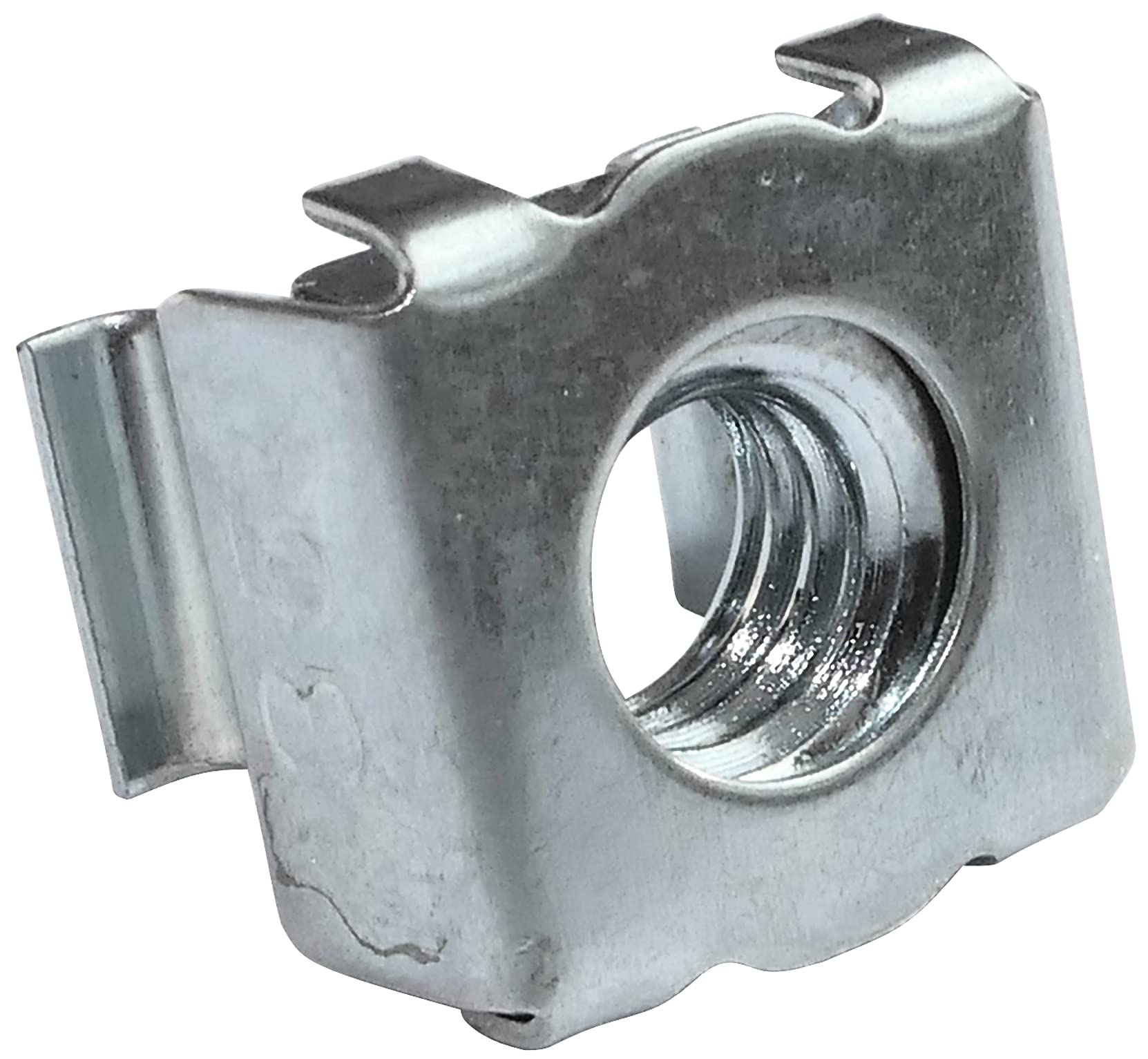 AERZETIX - Set di 10 Dadi ingabbiati quadrati - M6 - in acciaio al carbonio zincato - per lamiera - fissaggio a parete - C49674