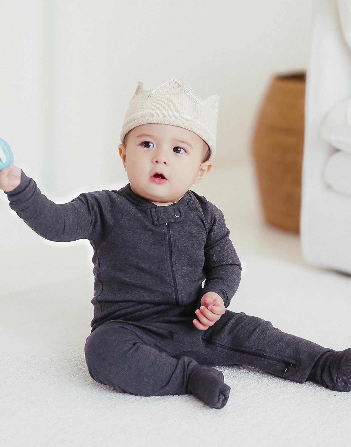 VAENAIT BABY Infant Toddler Boys Girls Modal Cotton Footed Pajamas One-Piece Romper Sleep and Play 0M-2T - Image 3