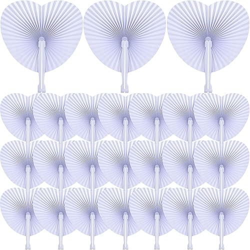 Paquete de 100 ventiladores plegables en forma de corazĂłn para boda, abanicos de papel blanco, abanico plegable personalizado, ventilador decorativo Paquete de 100 ventiladores plegables en forma de corazĂłn para boda, abanicos de papel blanco, abanico plegable personalizado, ventilador decorativo