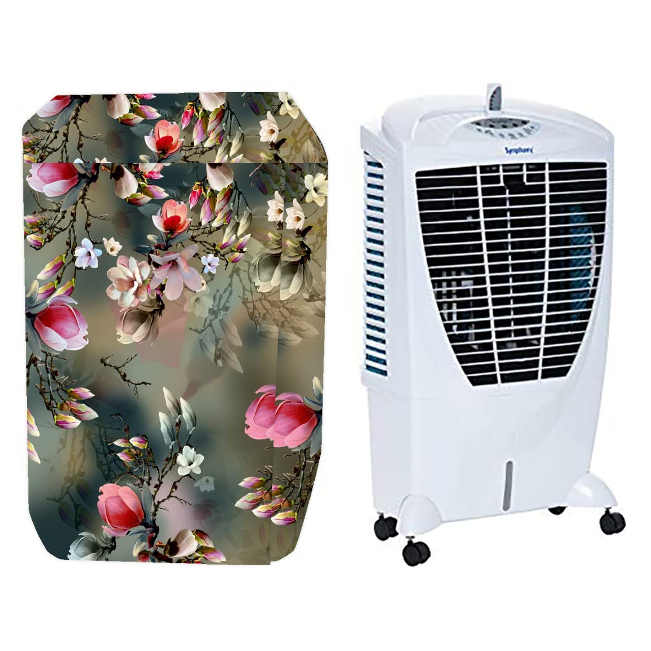 HomeStore-YEP Air Cooler Cover Compatible for Symphony Winter 56 Ltr Air Cooler Cover Green Color-image-4