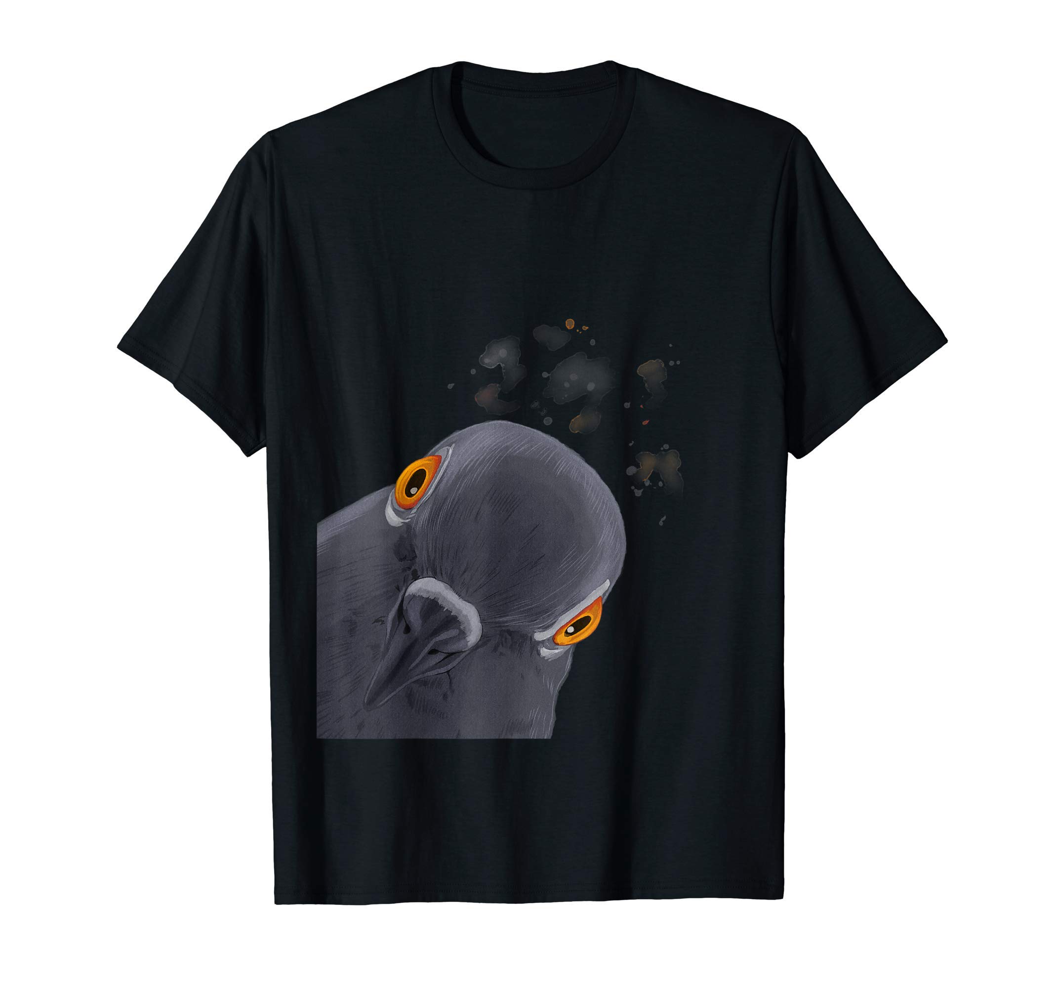 Funny Curious Pigeon T-ShirtOEKO-TEX STANDARD 100