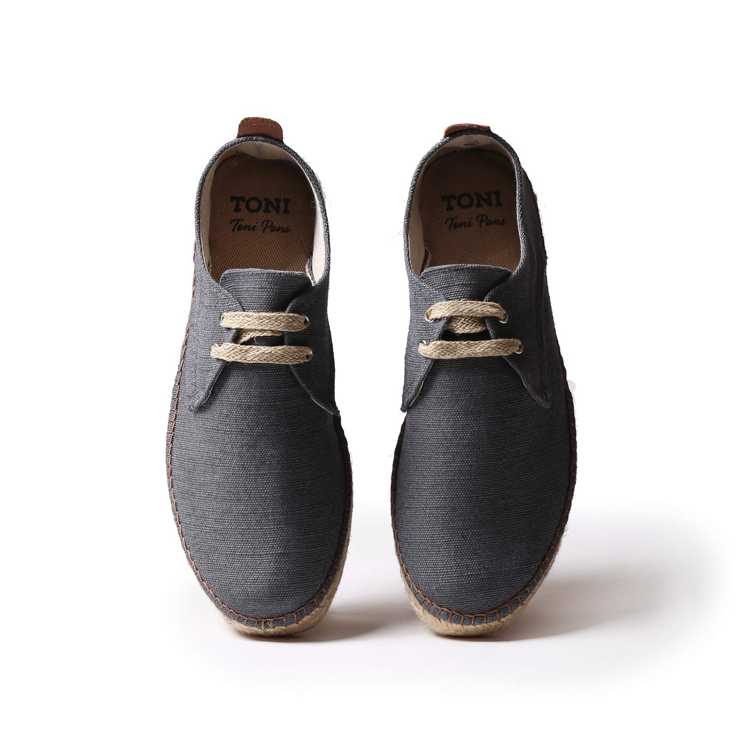 TONI PONS Dixon Herren-Schnür-Espadrille aus Baumwollstoff.