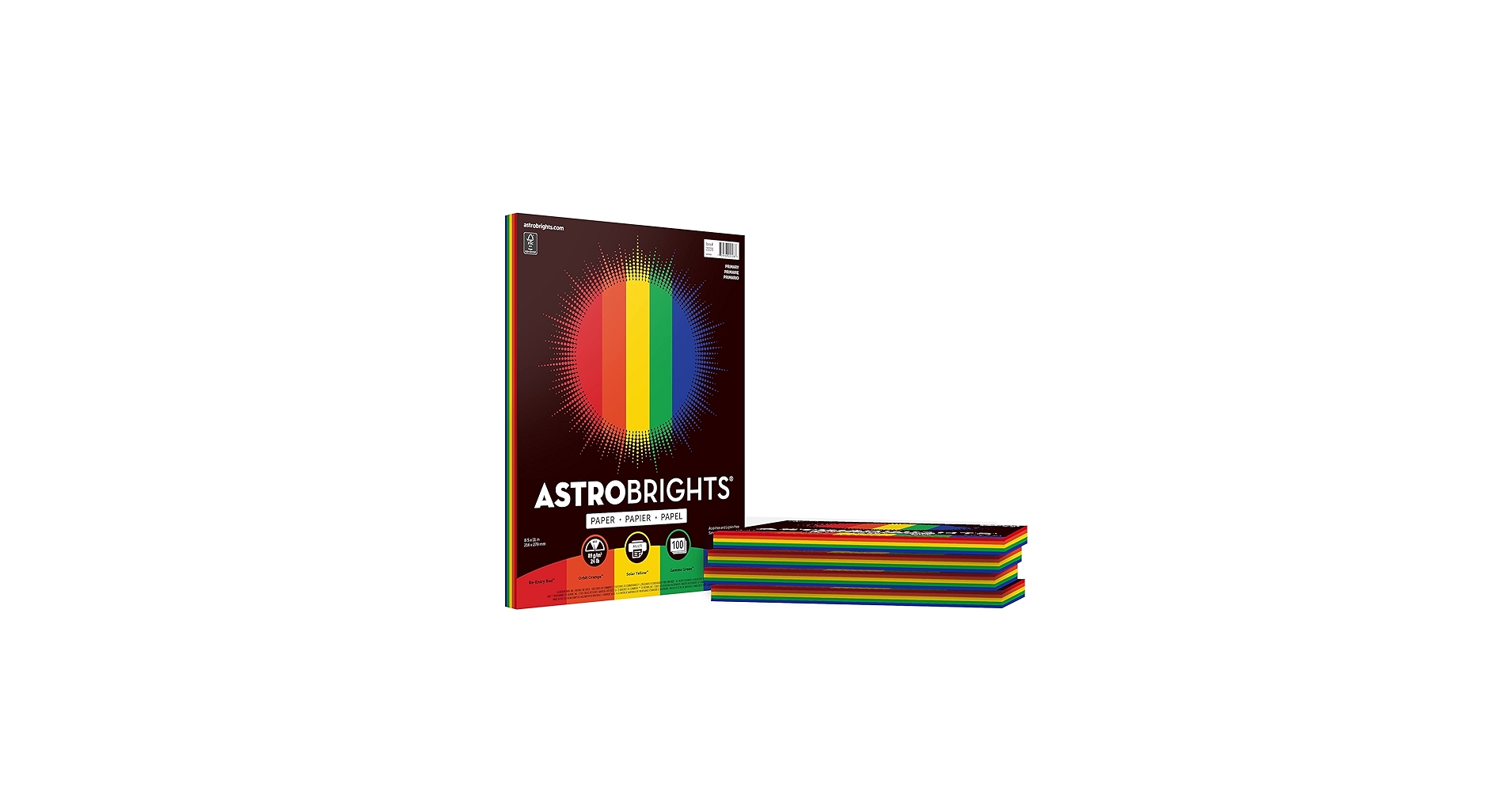 彩色の宝球　日語　foil  4枚 Amazon.com : Astrobrights Colored Paper, 8.5