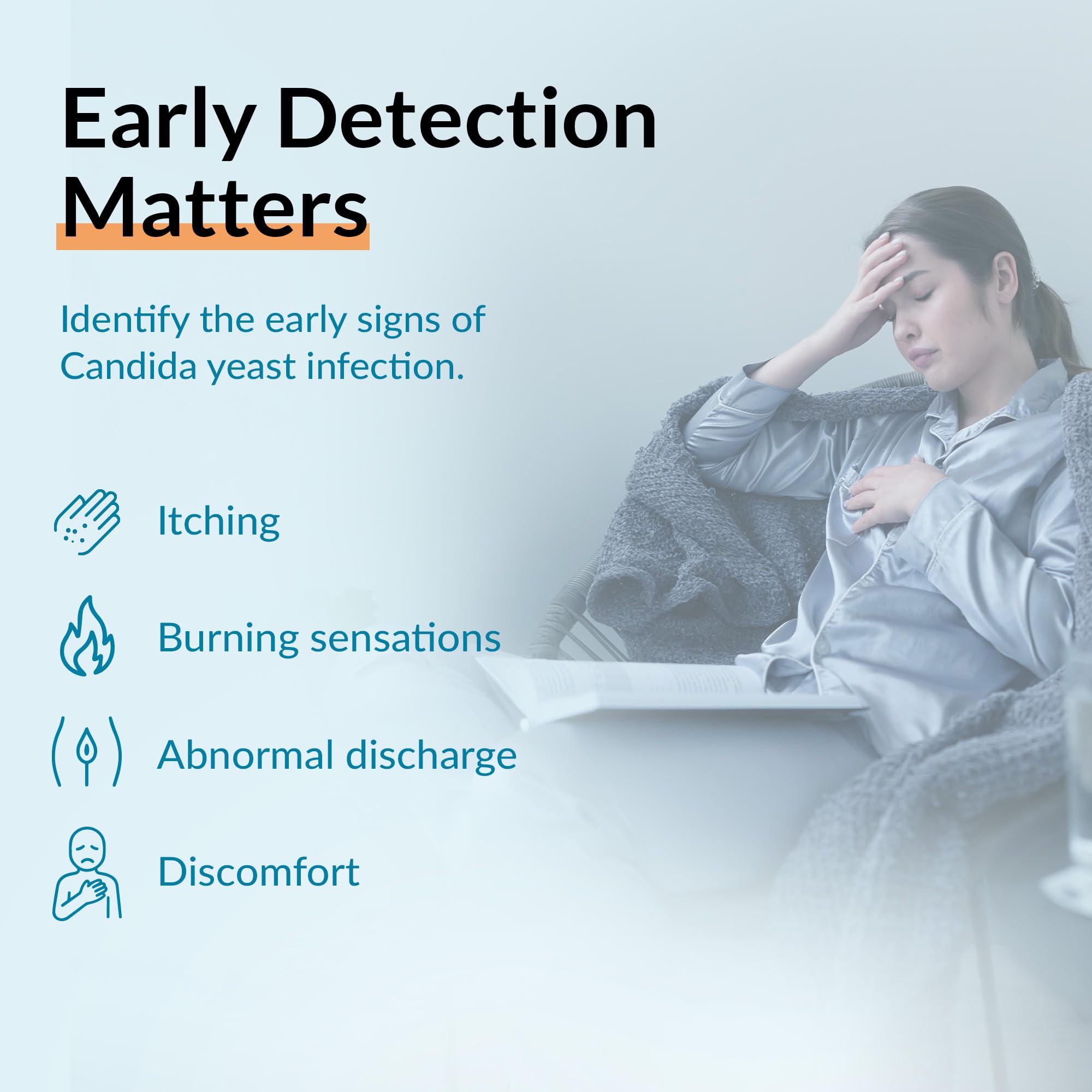 GetTested Candida Albicans Schnelltest | Vaginalabstrich-Test zur qualitativen Auswertung von Candida-albicans-Markern nach Anleitung