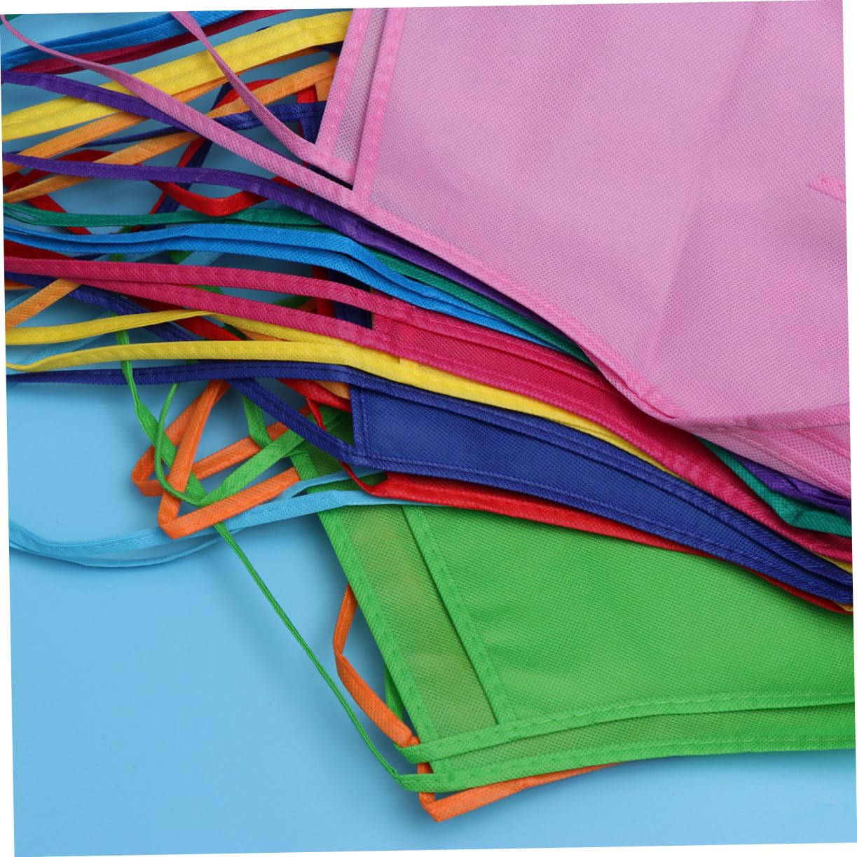 Delantal Para Niños Pintura Artística 24 Piezas 12 Colores Tela No Tejida Reutilizable Protección Ropa Para Manualidades Cocina y Pintura Infantil