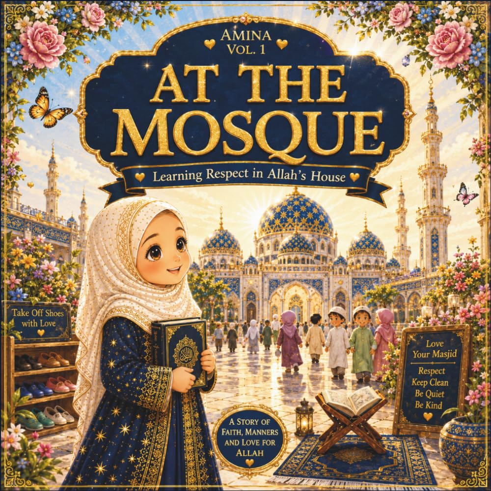 Amina Vol. 1: At The Mosque: Learning Respect in Allah’s House Through 12 Heartwarming Islamic Stories for Muslim Girls Ages 4–8