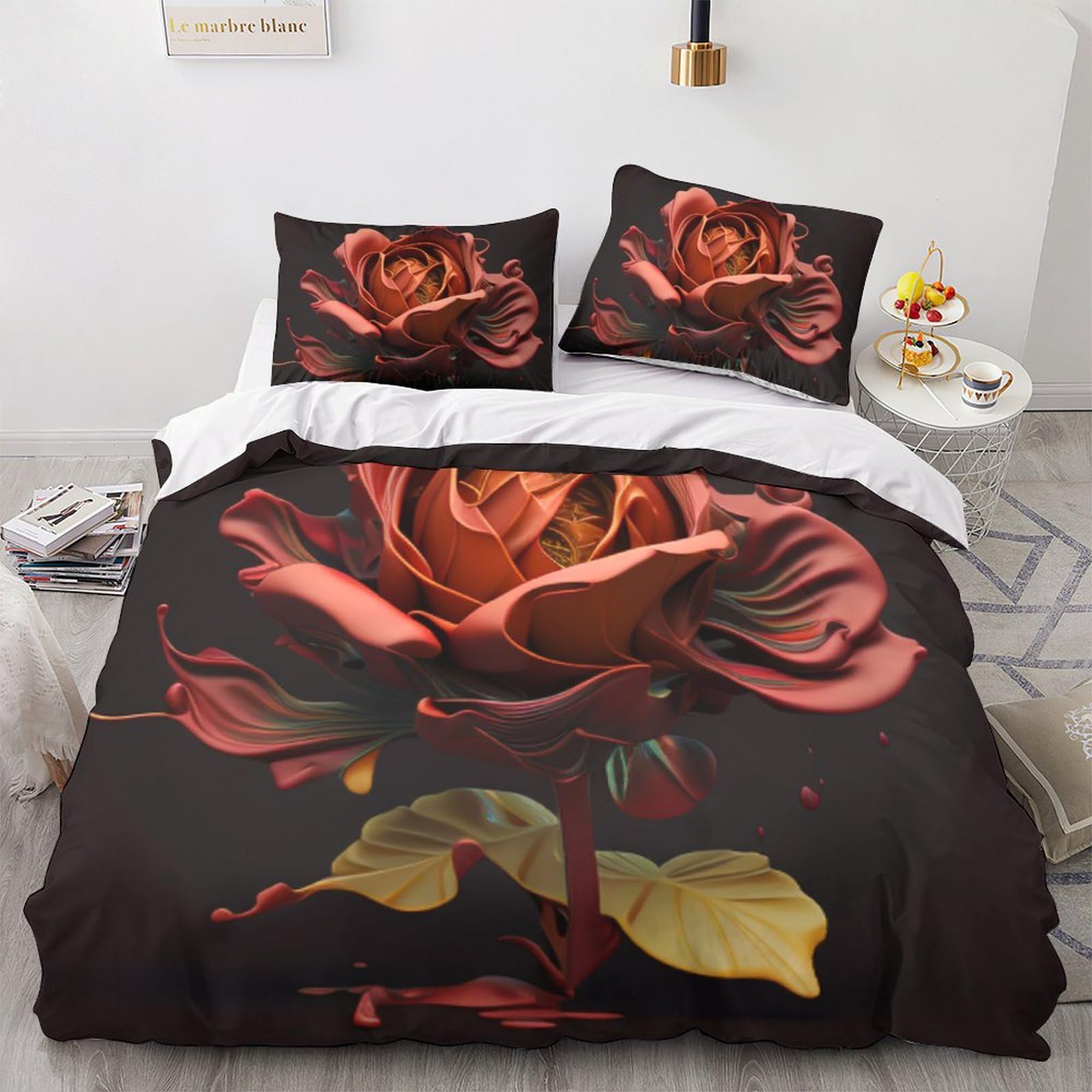 Housse de couette rose fermeture éclair cachée 200x200 pour en finir avec la couette qui glisse