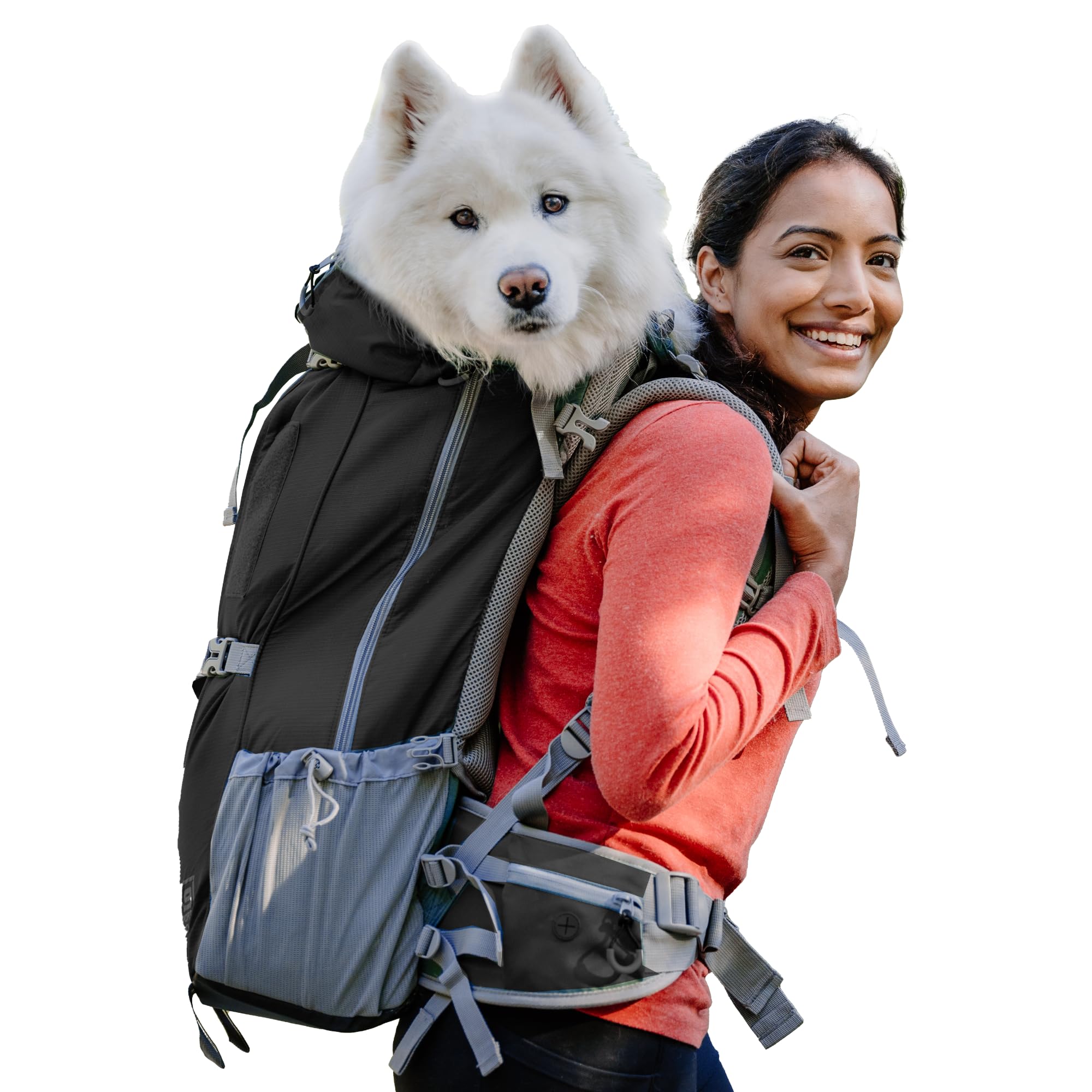 K9 Sport Sack Kolossus - X-Large, Black - The Big Dog Backpack - Ideal for Dogs 23-25” Long - Fully Adjustable Pet Carrier - Doubles as a Professional-Grade 60L Hiking Pack