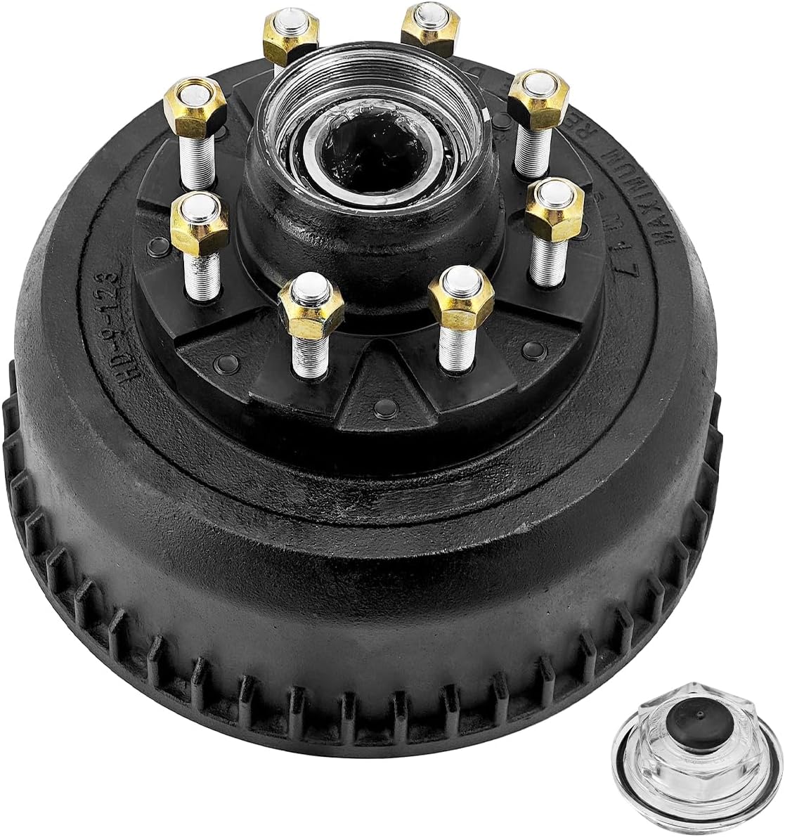 008-430-05 Trailer Hub Brake Drum 12-1/4" x 3-3/8" Compatible with Dexter 9K/10K (9,000/10,000 Lbs) General Duty (D100G) Axles (After 2009) Replace 9-123 Hub Drum Assembly