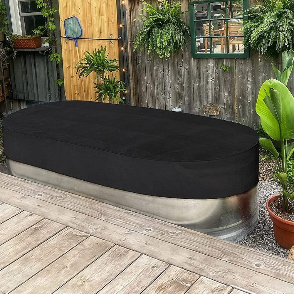 TJFU Ovale Stock Tank Pool Cover, Waterdichte Stock Tank Cover