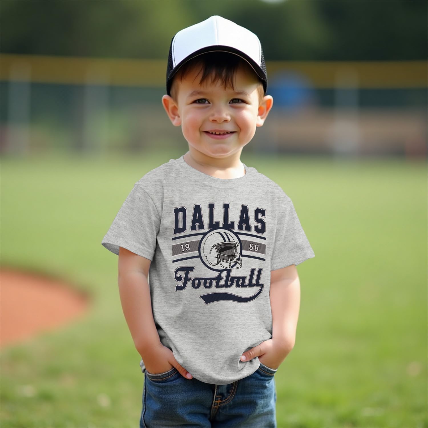 Ritatte Football Shirts for Toddler Boys Girls Football Team T-Shirt Fans Lover Tees Kids Game Day Shirt Short Sleeve Tops - Image 3