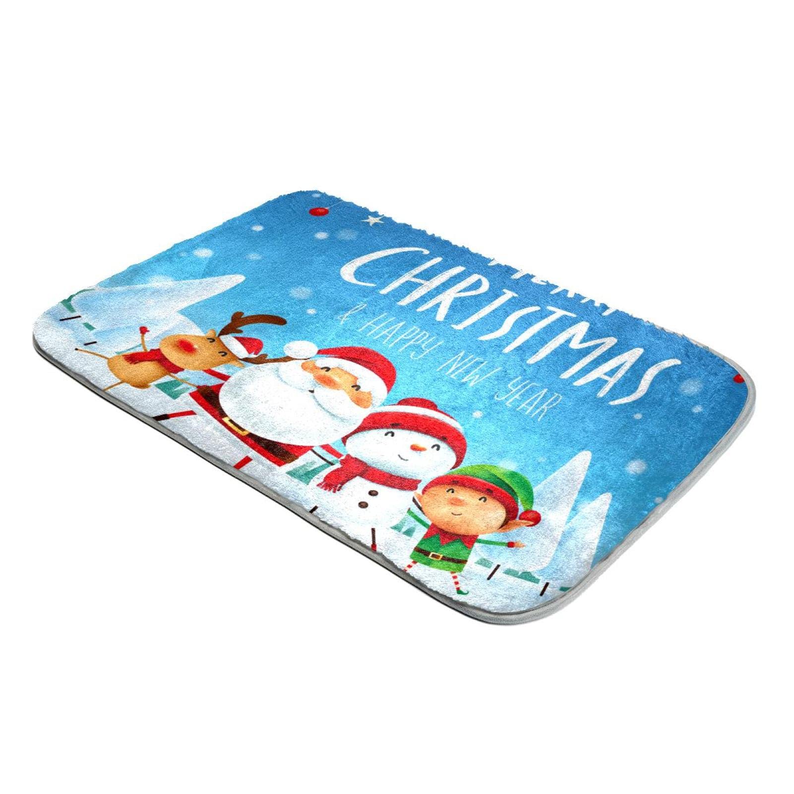 Tapis à poils longs Père Noël en fausse fourrure, le cadeau idéal pour réchauffer la maison