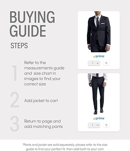 Miniatura 4 de Calvin Klein Traje elástico ajustado para hombre por separado, selección de tallas de chaqueta y pantalón personalizado