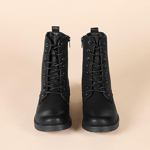 Vista 4 de Tienda Essentials Botas de combate con cordones para mujer