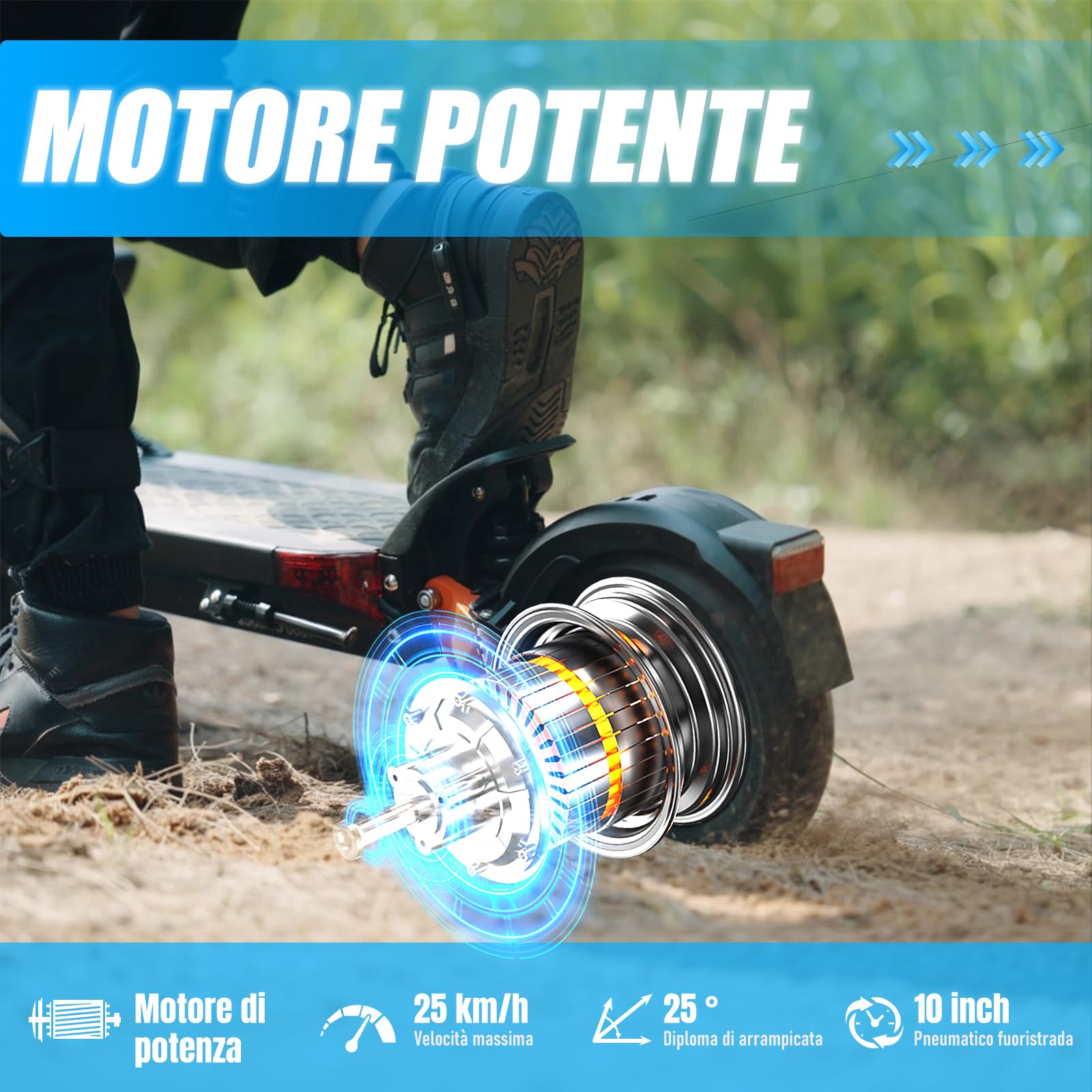 JOYOR Monopattino Elettrico, 60-90KM 48/60V 18Ah, Carico 150kg, Doppio Ammortizzatore e Freni a Disco Anteriori e Posteriori, Monopattino Elettrico per Adulti Pieghevole