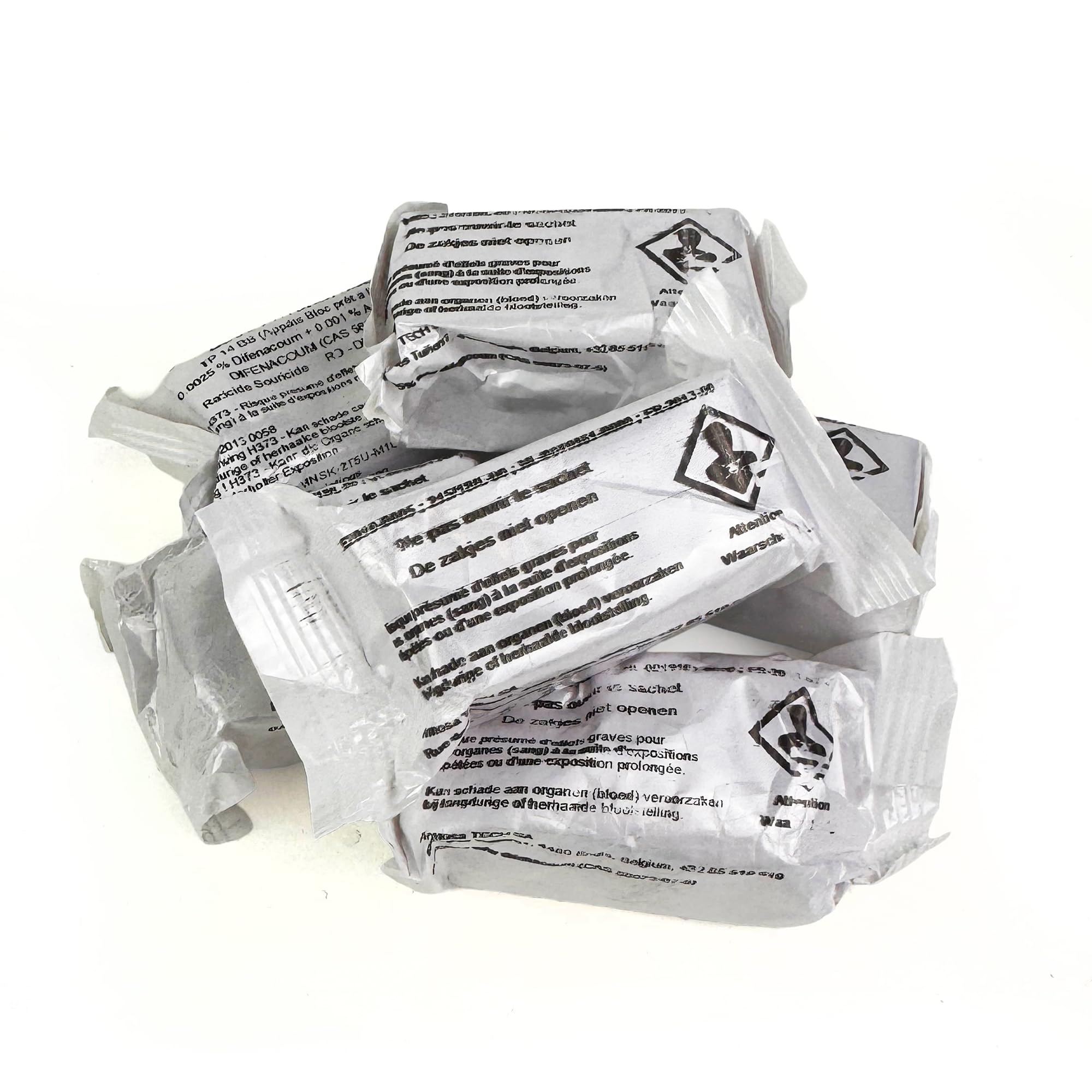 Roshield Anti Rats & Souris 600g Forte Infestation Habitation et Cuisine Efficace dès la 1ère Ingestion Idéal pour Lieux Secs & Humides (600g, 24x25g)