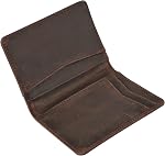 RFID Blocking Slim Wallet for Men | Thin Bifold Credit Card Holder Wallet | Mens Wallet Slim Business Card Case | Minimalist Front Pocket Wallet with Gift Box (Genuine Full Grain Leather)