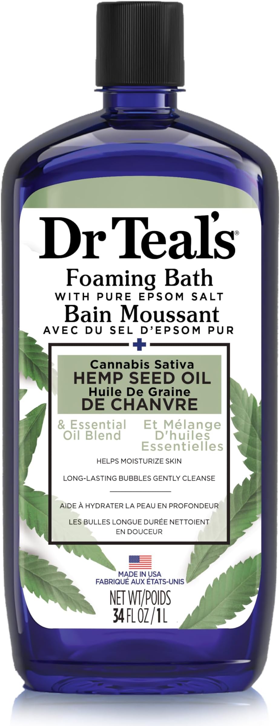 Hemp Seed Oil Foaming Bath