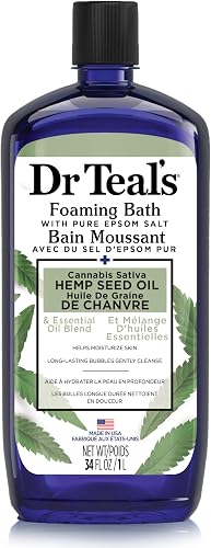 Dr Teal's FOAMING BATH CANNABIS SATIVA HEMP SEED OIL 1000ML
