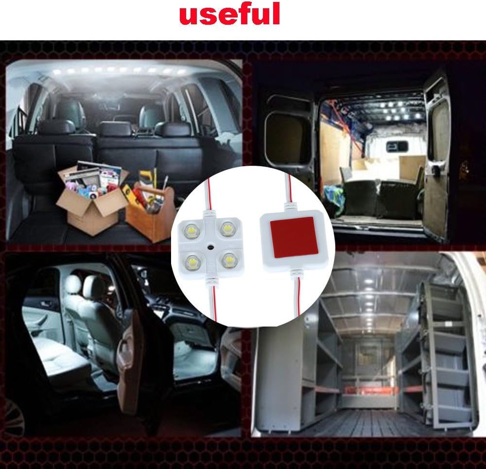 HXLONG Car Interior Lights Kit 10x4 LED Waterproof Loading Light Led Modules White Truck Ceiling lights For Hatchbacks 4 Wheel Drive