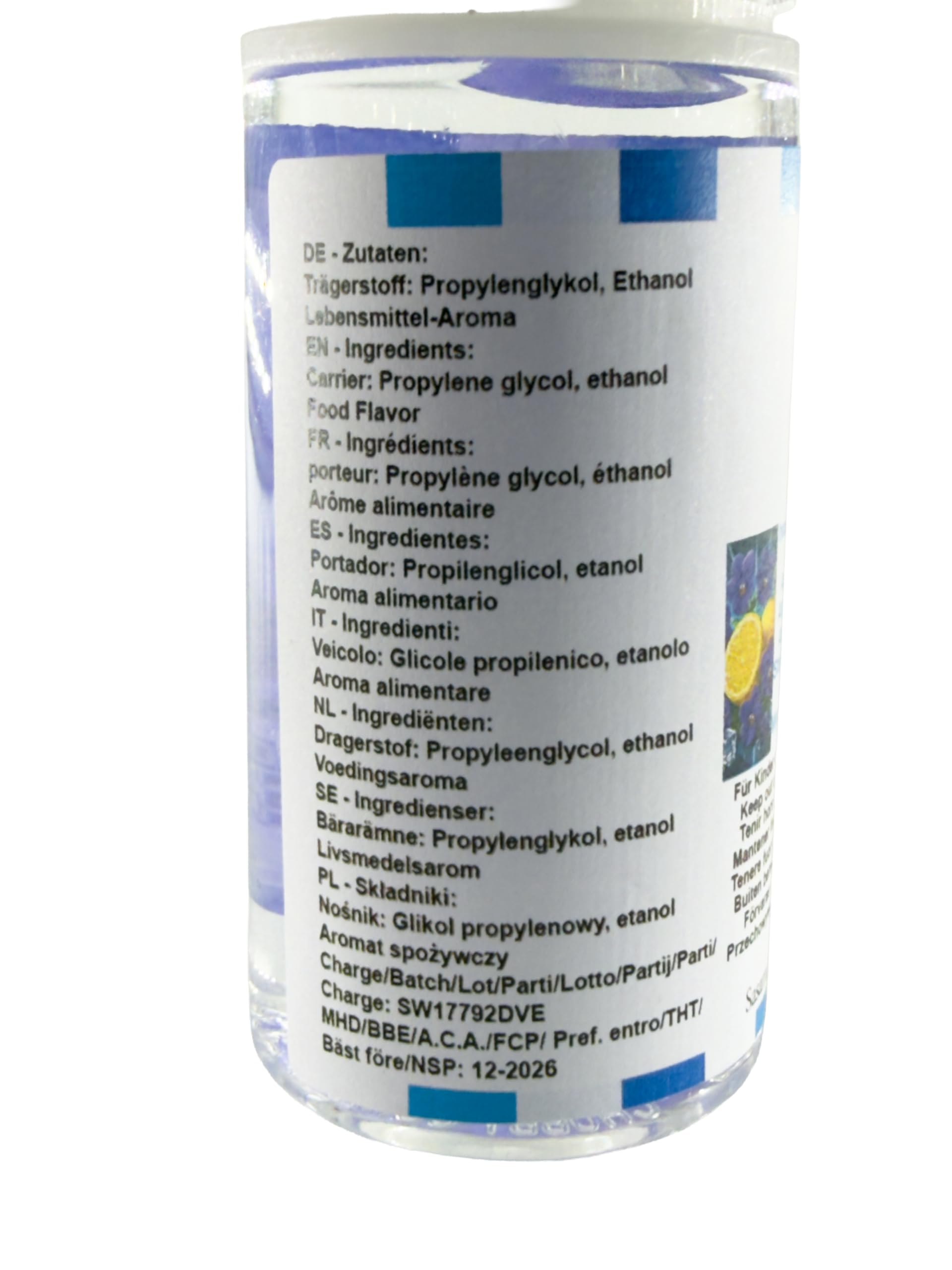 Violet Citrus Ice – cytryna fiołek Ice aromat koncentrat – Wegański – Sasami – 100ml