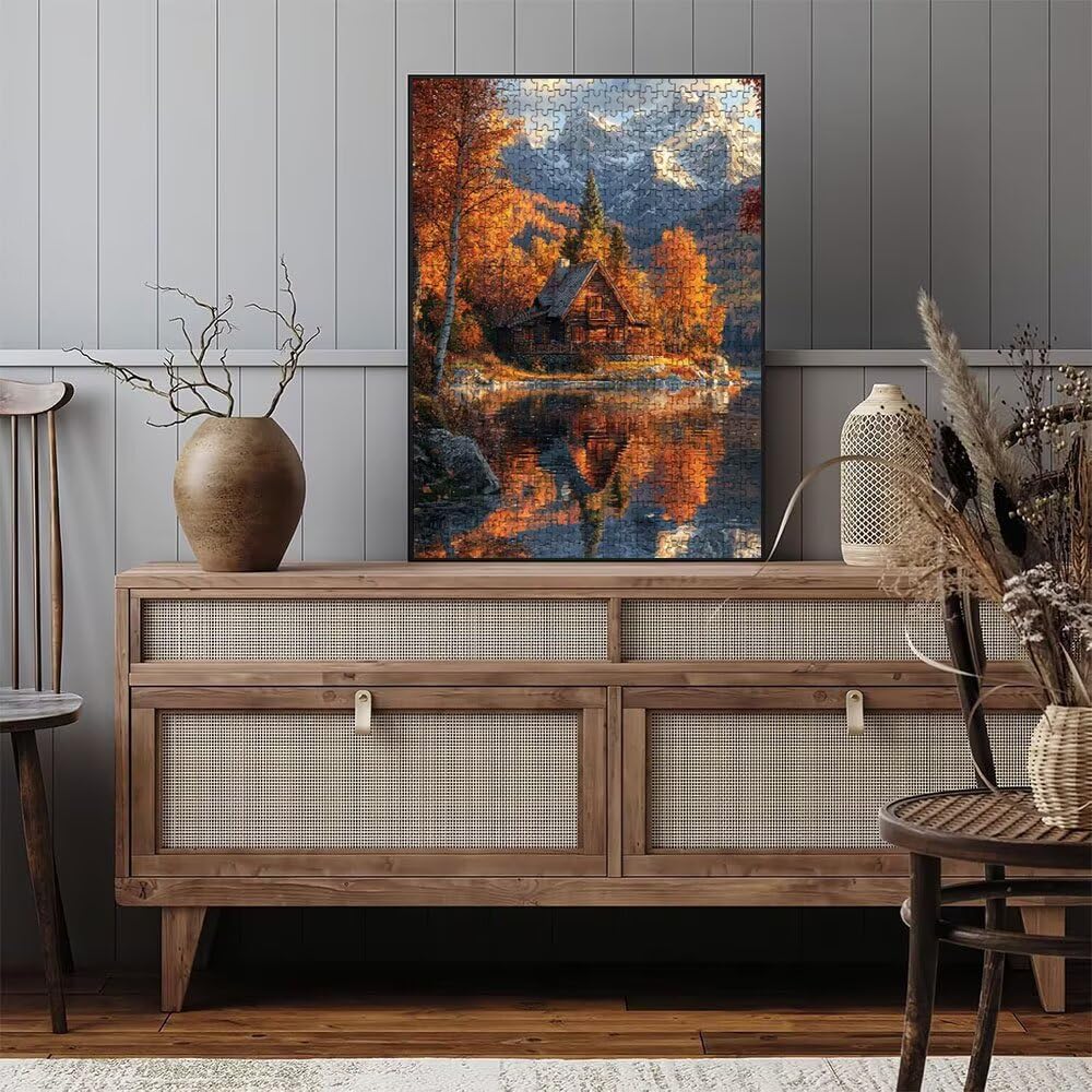 Puzzle 4000 Pezzi, Villa Della Foresta 3D Puzzle per Adulti Impegnativo, Educa Puzzles Artistico, Divertente E Stimolante Puzzles Decorativo per La Famiglia, Regalo e Decorazione Pareti DX0YL6-791