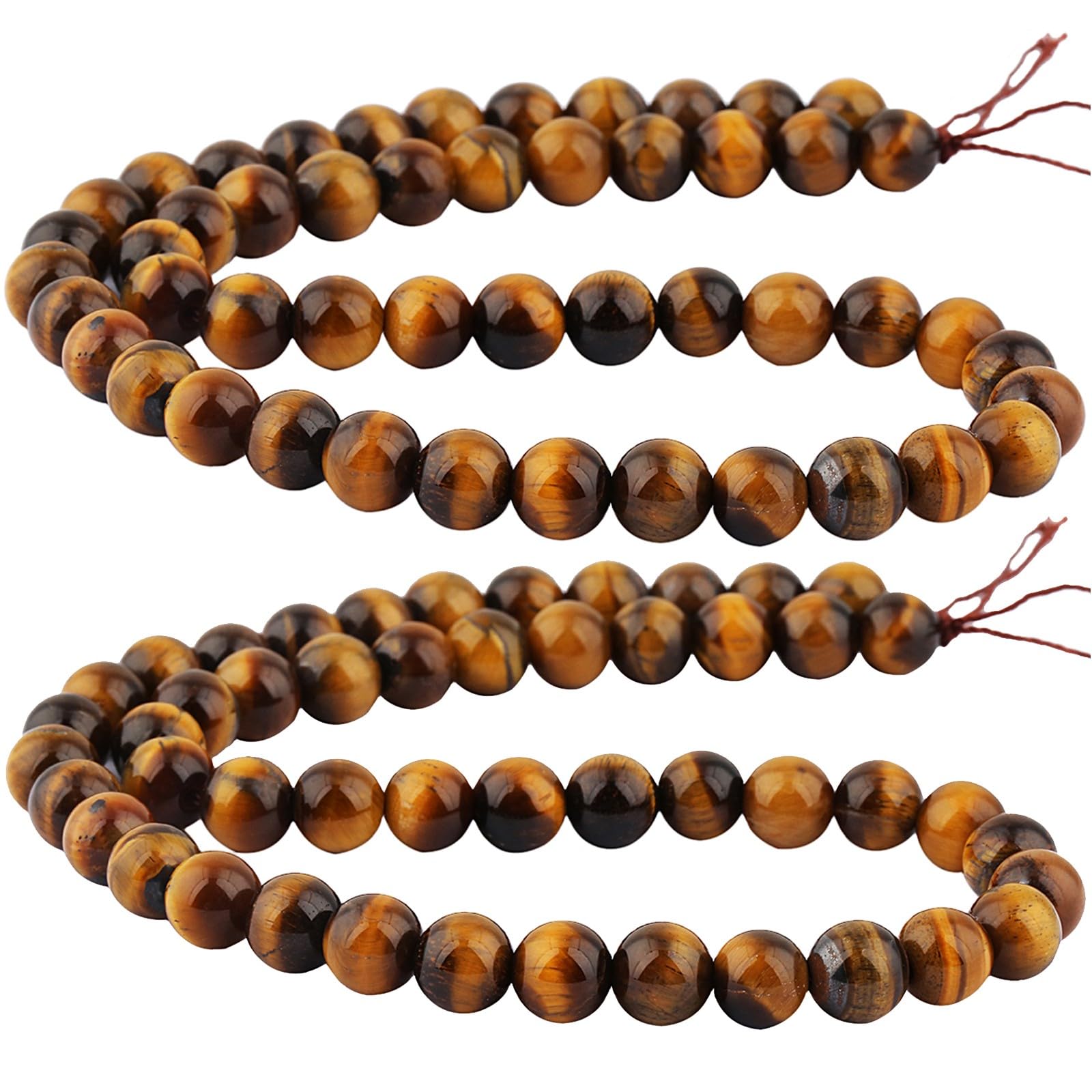 Fils perles œil de tigre 8mm fabrication bijoux loisirs créatifs